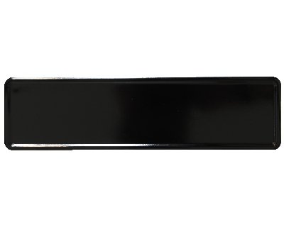 Nameplate black 340 x 90 mm